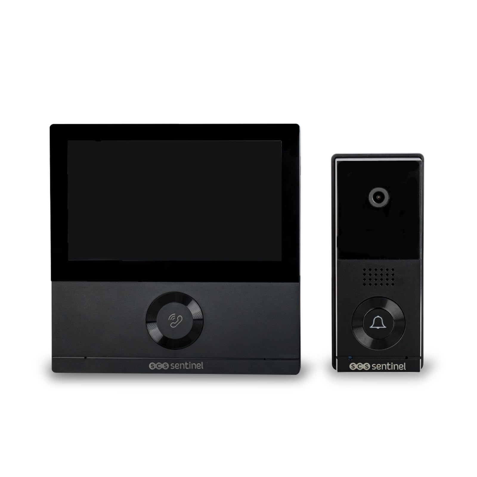 SCS Sentinel - Interphone Vidéo Connecté Filaire VisioWifi - Grand Angle 110° - Écran Tactile 7’’ - Connectivité Wi-FI 802.11b/g/n - Capture Photos et Vidéos