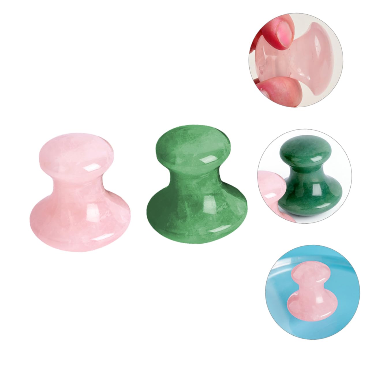 2 Series Masajeador De Piedras Gua Sha Músculo Masaje Herramientas De Masaje Gua Sha Herramientas Suministros De Masaje Tablas De Masaje Cristal 2 Piezas*2