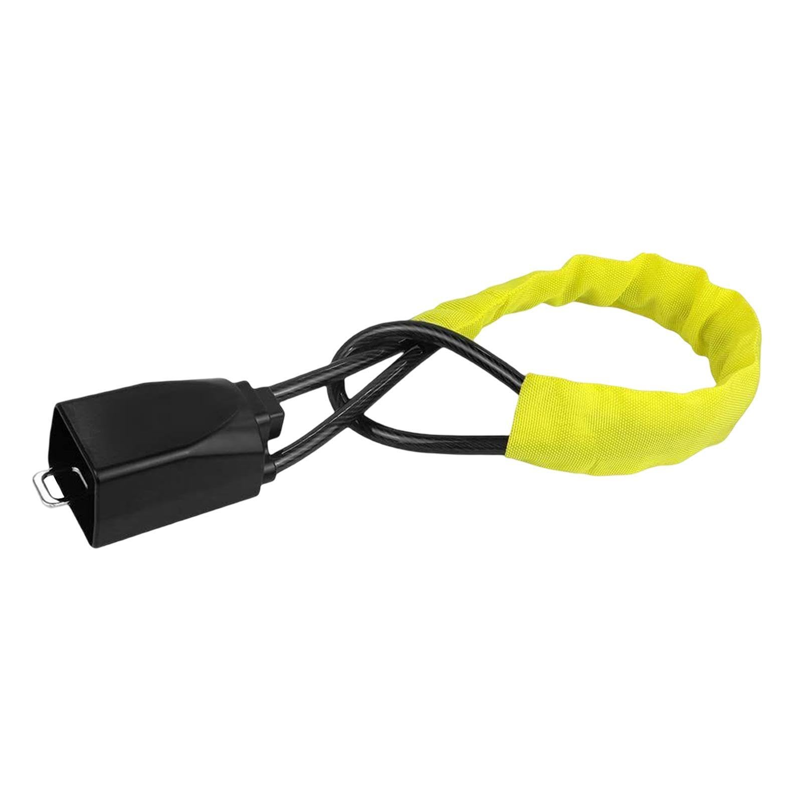 Steering Wheel Lock Car Steering Wheel Lock with Seat Belt Buckles Sturdy for Truck SUV Van RV Theft Prevention Anti Device(Yellow)