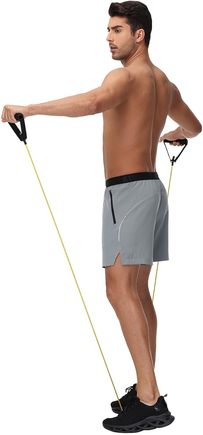 GymBrave Men's 5 inch Athletic Running Shorts with Zipper Pockets Lightweight Quick Dry Workout Gym Shorts for Men - Image 6