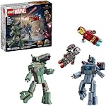 LEGO Marvel Iron Man & War Machine vs. Hammer Drones, Building Toy - Simulation Game Set with 2 Figures - Building Blocks for Boys and Girls, Ages 7+ - Birthday Gift Idea - 76320.