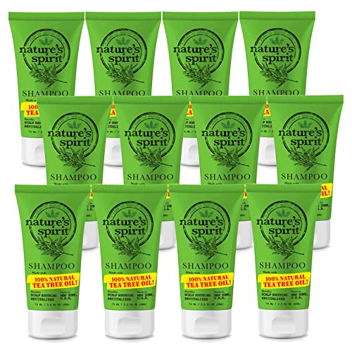 Nature's Spirit 100% Natural Tea Tree Oil Shampoo 2.5 Ounce (Bulk Pack Of 12) #TOP7