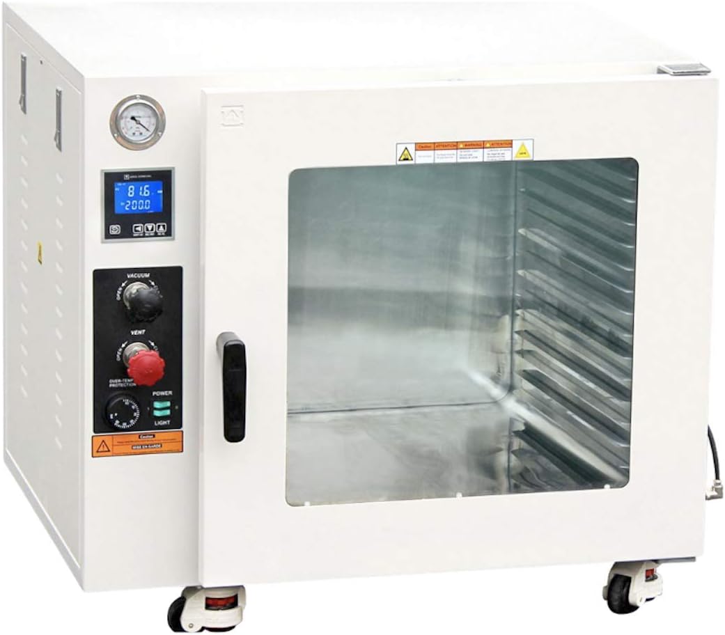 Across International 250C 14 Shelf Max 5 Cu Ft 5 Sided Heating Vacuum Oven UL Certified with 2 years warranty