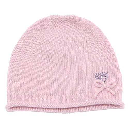 Cuffia neonata TOMAX BABY de lana rosa modelo 4345U para invierno