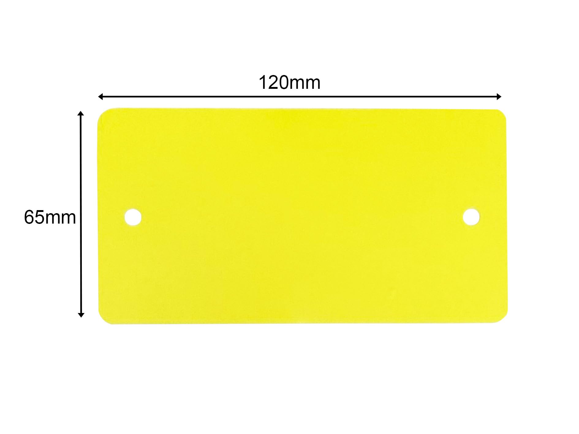 PVC-Etiketten Gelb | 120 mm x 65 mm | 1000 Stück | Strapazierfähige Beschriftungsetiketten für Lager, Logistik und Kennzeichnung