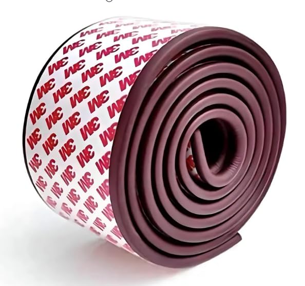 Kiddysafe Multipurpose Extra Thick Table Edge Guard Tape Child Safety Corner Guards - Brown