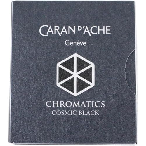 Cartouches d'encre Noir cosmique Caran d'Ache de qualité supérieure pour stylo plume