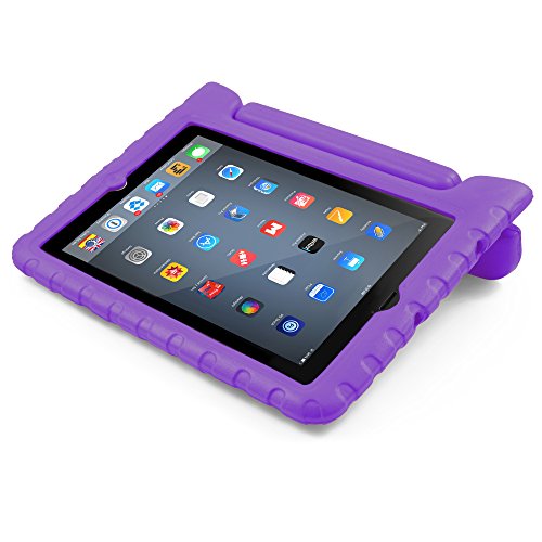 BUDDIBOX iPad Mini Case, [EVA Series] Shock Resistant [Kids Safe][Stand Feature] Carrying Case for Apple Mini iPad 1/2 / 3/4 and Retina, (Purple)