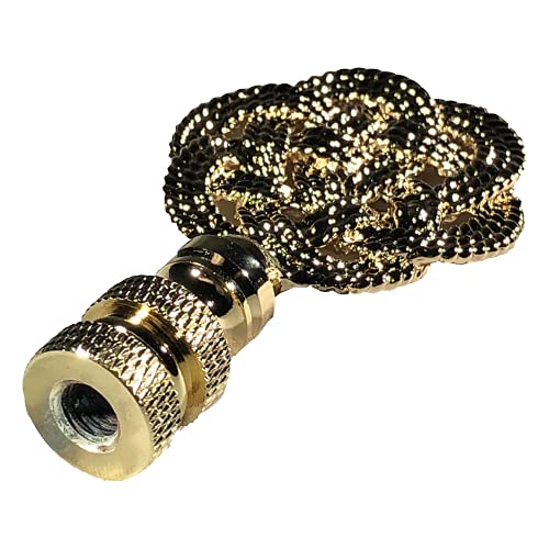 Image of Royal Designs, Inc. Decorative Celtic Knot Lamp Finial, F-5079PB-1, Polished Brass