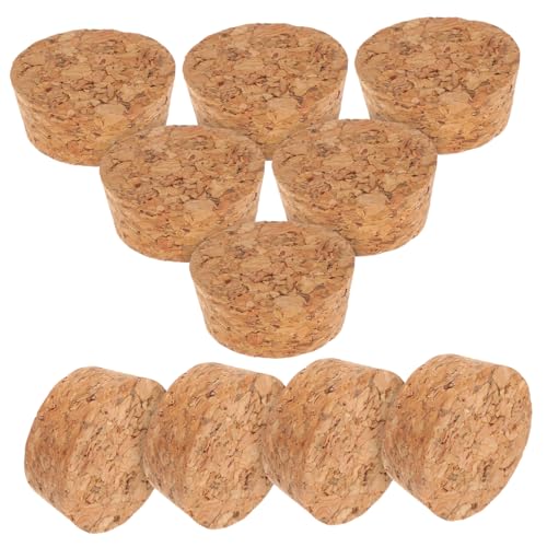 Cabilock Wine Storage 20pcs Wooden Cork Stoppers Soft Corks for Wine Beer Liquor Bottles Included