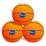 FULFUN Toys Sports 4.75" Soft Foam Basketball for Kids, Perfect for Small Hands to Grab, Set of 3 (O