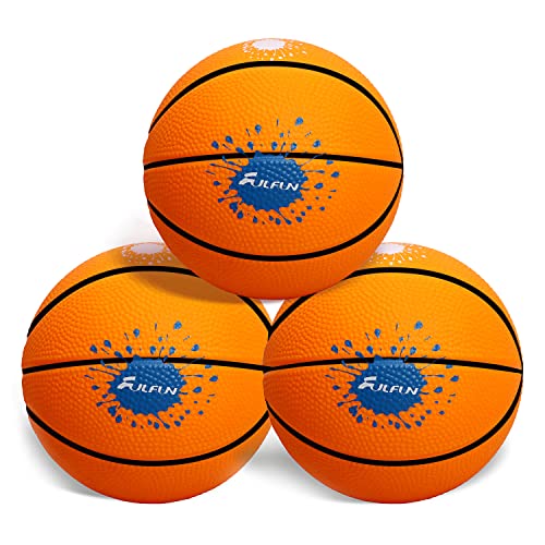Fulfun Toys Sports 4.75" Soft Foam Basketball For Kids, Perfect For Small Hands To Grab, Set Of 3 (Orange) #TOP1
