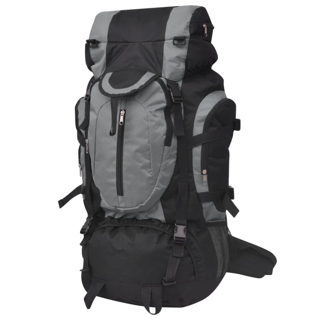 Mangloder Zaino da escursionismo XXL, impermeabile, nero, verde, per attività all'aperto, trekking, campeggio, viaggi e vita quotidiana, con ampio spazio per laptop, libri, vestiti e accessori, grigio