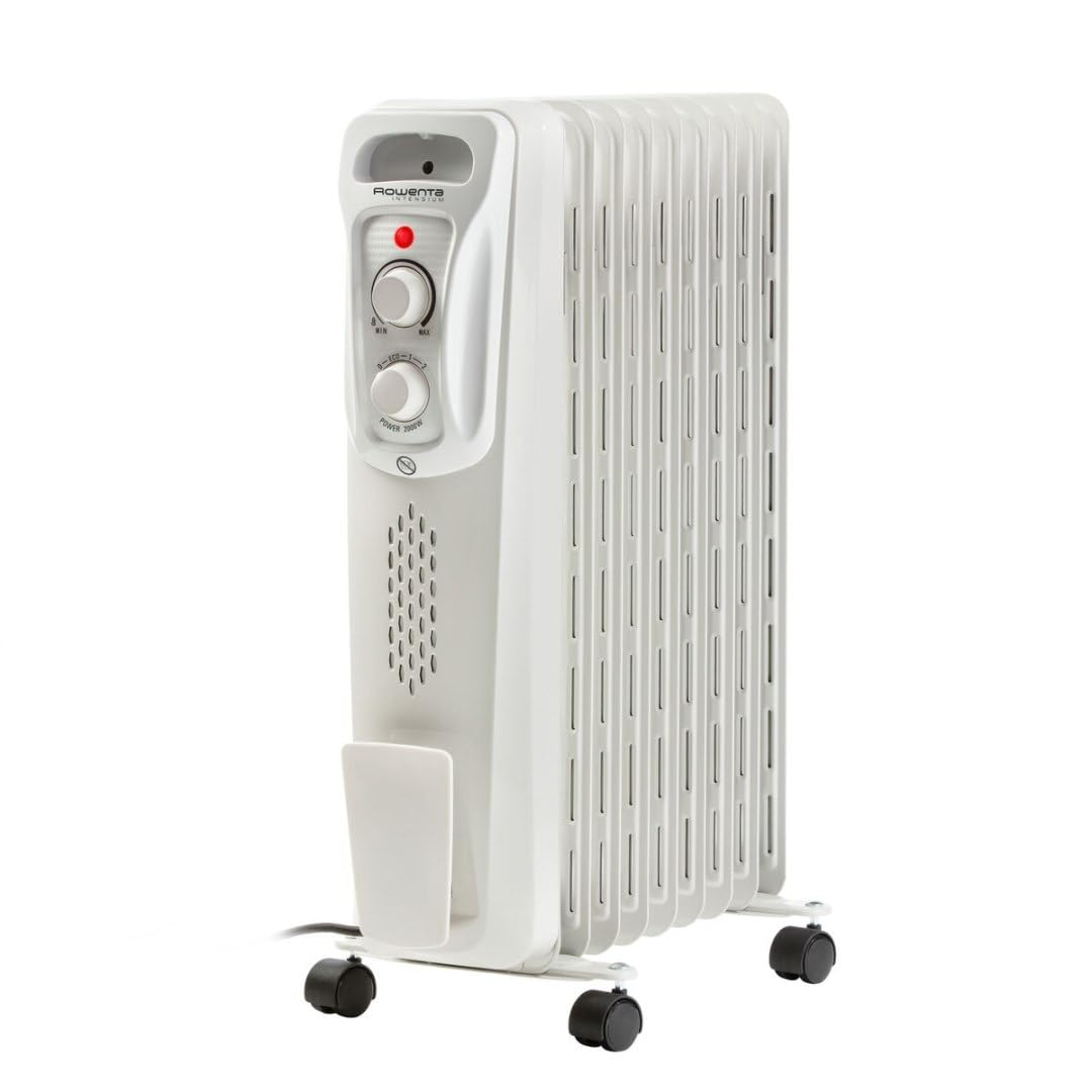 Rowenta BU2620 Intensium Radiatore ad Olio per Il Bagno, 3 Livelli di Riscaldamento, per Superfici Fino a 25 m², 2000 W