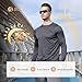 4 Pack Long Sleeve Shirts for Men - Quick Dry Moisture Wicking Sun Protection Tshirts for Fishing Workout Athletic Casual Gym