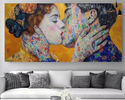DIY Peinture Diamant 5D cadeau original couple anniversaire broderie point de croix 70x140