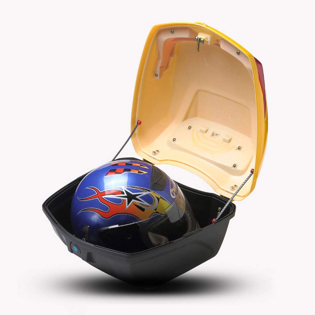 Bagażnik motocyklowy Hard Tail Bike Top Box do montażu w stelażu bagaż do przechowywania kasku Carrier Case uniwersalny skuter w/klucze różne kolory do wyboru