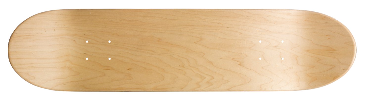 Ridge Skateboards Skate Deck, Natural, 32 * 8 inch, SkateboardDeck-32x8-Natural