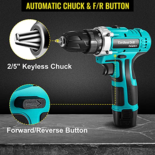 VEVOR Trapano Avvitatore Batteria a Percussione