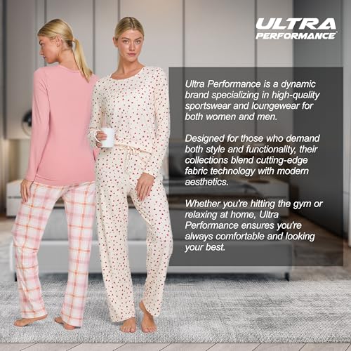 Ultra Performance 2 Pack Womens PJ Pajama Sets PJ’s Pajamas Pants Set\'s Ladies Soft Lounge Pjs Pajama’s For Women Set