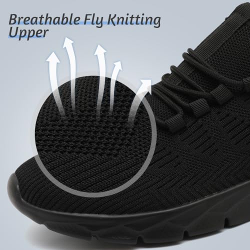 Image of Mens Lightweight Running Shoes Slip On Walking Tennis Gym Sneakers