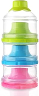 Accmor Stackable Baby Formula Dispenser - BPA Free Non-Spill 3-Layer Travel Container for Formula, Snacks & More
