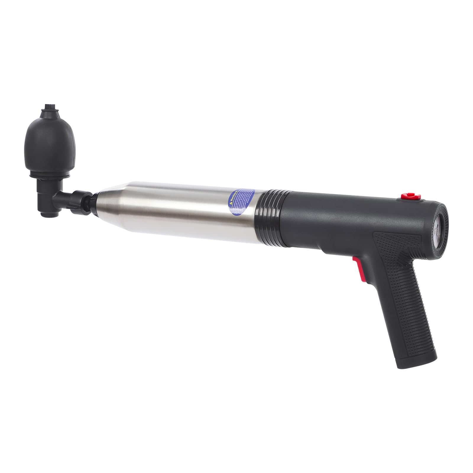 Pressatore elettrico per WC con 3 testine dello stantuffo, colore: nero