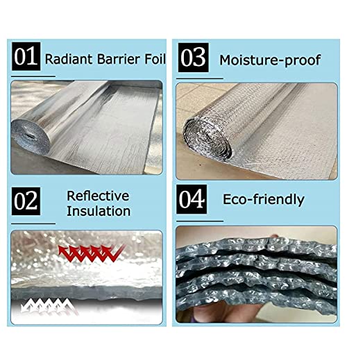 Aislamiento de espuma de aluminio impermeable para insonorización y protección radiante 7