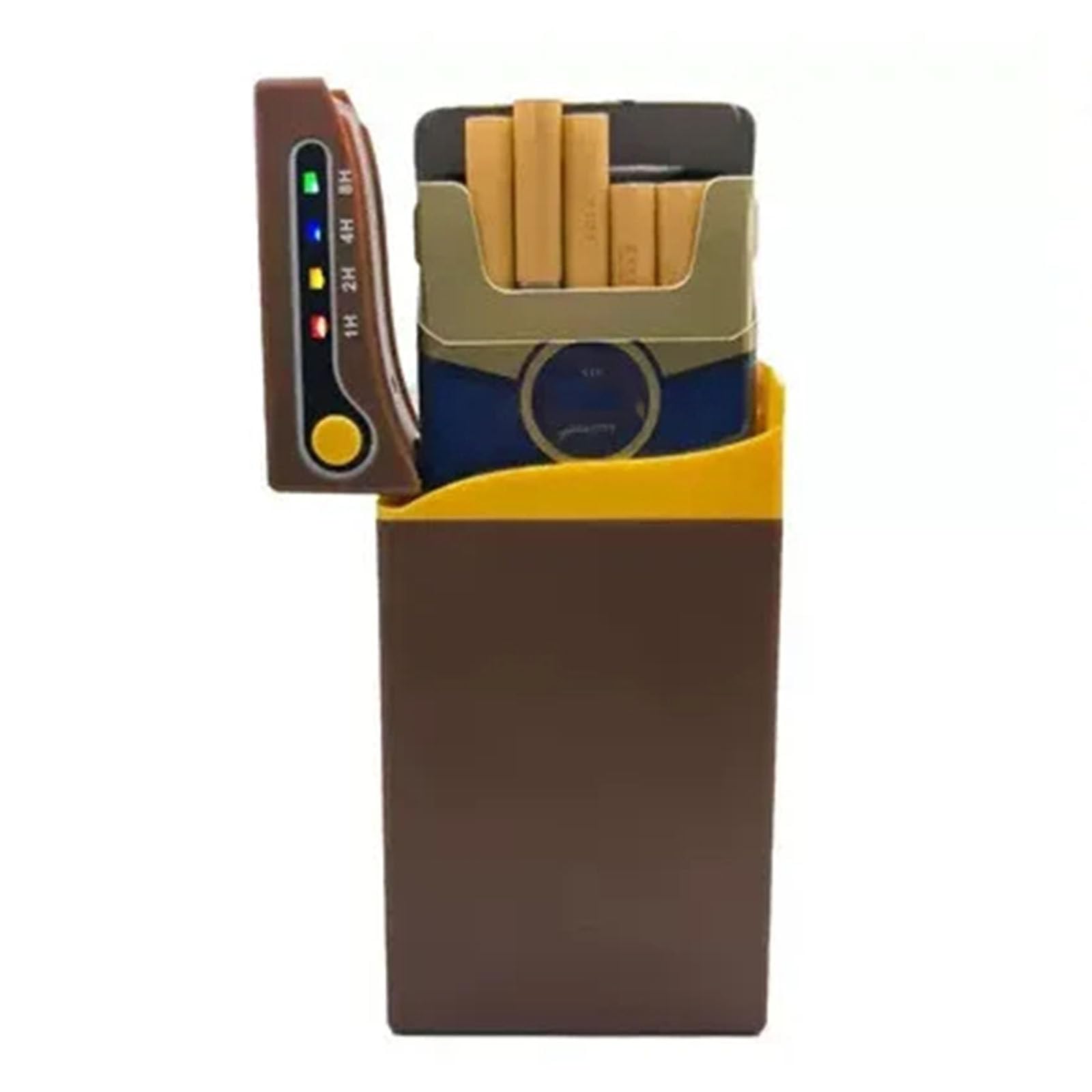 Amazon.com: 20 Smart Cigarette Case USB Rechargeable Metal Cigarette Case  Timer Lock LED Display Smoking Cessation Control Device,D : Health &  Household