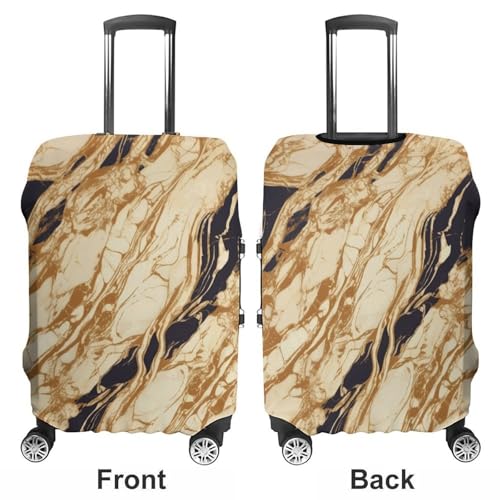 Marble Luggage Cover, Elastic Luggage Protector Fits 19-32in Suitcases, Washable & Anti-Scratch Suitcase Cover for Men Women XL3