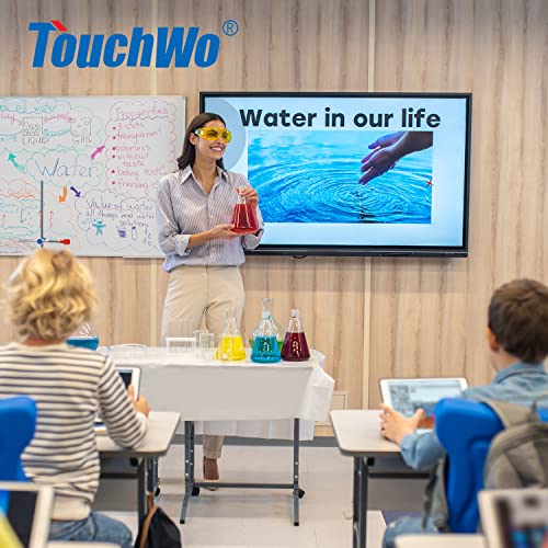 Image of 55 inch Interactive Touchscreen Monitor, Smart Board FHD 1080P Display with Wall Mount, Android 14 Smart Touch Screen Presentation Electronic Whiteboard for Office & Classroom, RAM 8G & ROM 128G
