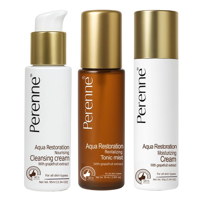 CTM Kit with Cleansing Cream, Tonic Mist and Moisturizing Cream (Combo Pack)| Glowing skin| Reduces dullness and dryness| makes skintone even| Daily skincare kit| For All Skin Type