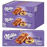 Milka Cake & Choc – Mini-Kuchen mit zarter Alpenmilch-Schokolade und flüssigem Schokoladenkern – 16 x 175g