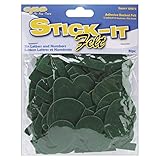 Stick It Felt 2-Inch Numbers and Letters, Green 81/Pkg