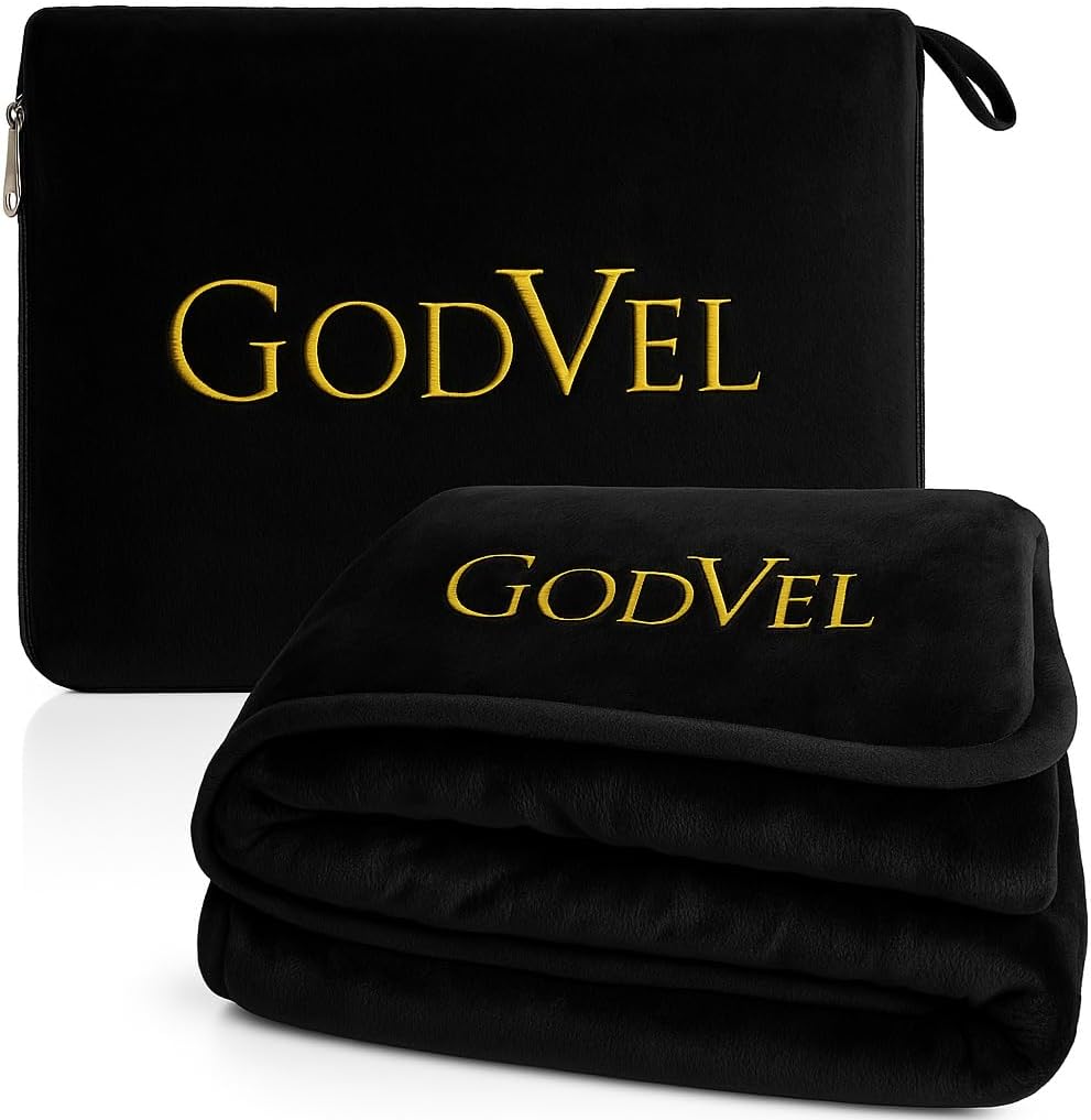 Travel Blanket and Pillow Set 2 in 1- Soft Fleece Throw Blanket with Portable Carry Bag – Perfect for Airplane, Car, and Camping, Travel Essentials- Black. Travel Blanket and Pillow Set 2 in 1- Soft Fleece Throw Blanket with Portable Carry Bag – Perfect for Airplane, Car, and Camping, Travel Essentials- Black.