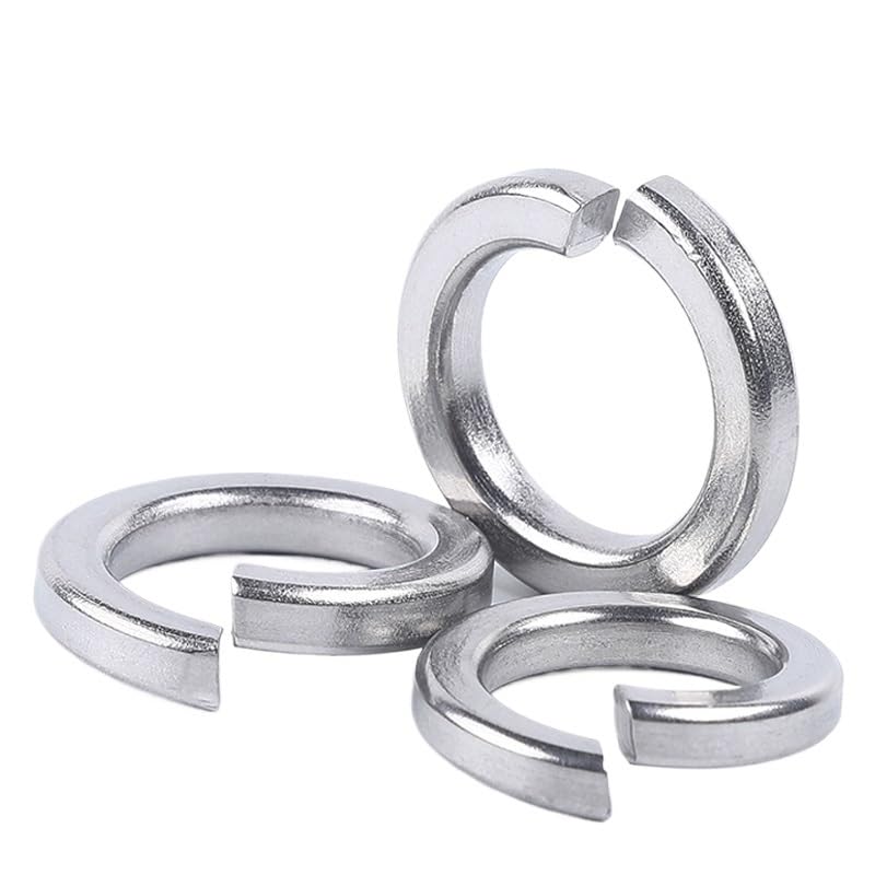 fengpeng GB93 DIN127 Stainless Steel 304 Gasket Ring Spring Lock Washer Split M1.6 M2 M3 M4 M5 M6 M8 M10 M12 M14 M16M18M20 M22~M33(M10 (50Pcs))