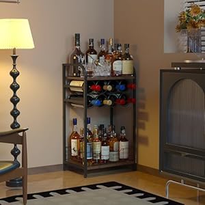 3-Tier Wine Bar Table: Small Liquor...