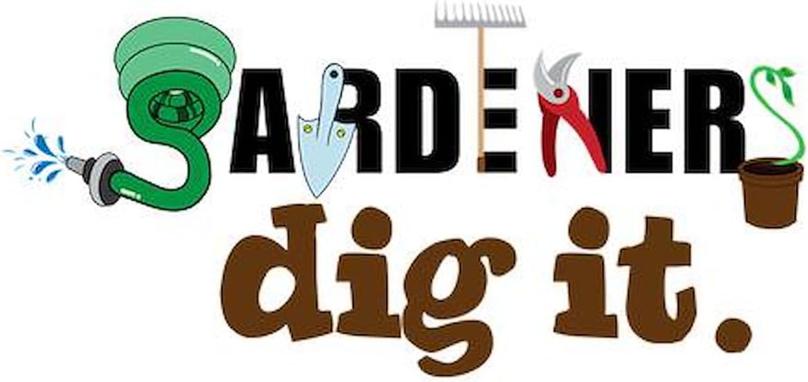 CafePress Gardeners Dig It 5.5" Round Car Magnet Magnetic Bumper Display