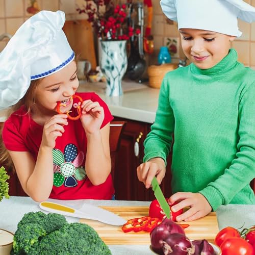 Kindermesser 5-teiliges Kinder Sicherheit Küchenmesser Set zum Schneiden Kochen von Obst oder Gemüse inklusive Kochmesser Obstmesser Schäler Geschenke für Kleinkinder Geburtstag Weinachten