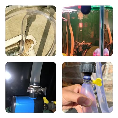 Image of Clear Tubing Assortment, 10mm ID, 5 Meters Lengh In All, 1.5mm Thickness, Flexible Plastic Tube Hose Set For Home Repair Water Oil Transfer Aquarium, BPA Free and non-toxic