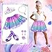 Tlooe Princess Dress Up for Girls, Dress Up Clothes for Girl with Princess Shoes, Toddler Girls Boutique, Pretend Play Gifts for Little Girl Aged 3-6 Years Old