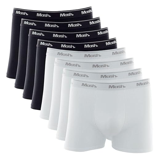 Kit 8 Cuecas Boxer Mash Algodão Masculino Adulto Cueca Box Preto Sortido