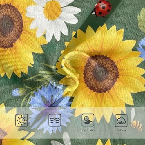 Yellow Sunflowers Toddler Girls Underwear, Underwear for Girls, 2T–8 Years3