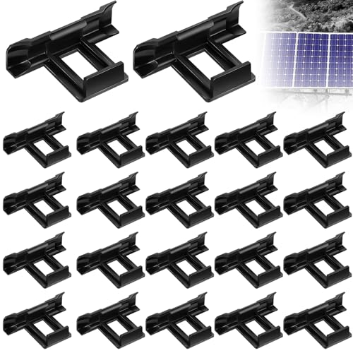 Solarpanel Wasserablauf Clips Schlammentfernungsclip Entwässerung Clips 22 Stück 30mm PV Module Reinigung Clips für Wasserablauf Solarmodul