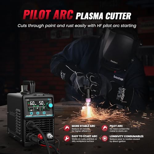 Image of Bestarc 50A Plasma Cutter Machine, Pilot Arc, IGBT 110V /220V Dual Voltage