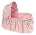 Badger Basket Foldable Toy Doll Rocking Bed with Hood for 22 inch Dolls - Pink/Rosebud