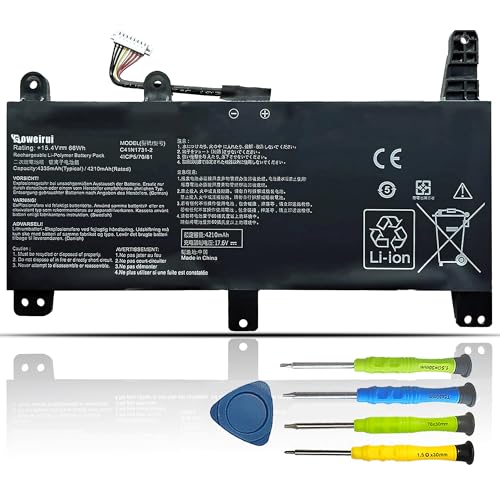 BOWEIRUI C41N1731-2 Laptop Battery Compatible with Asus ROG Strix G17 G712 G712LU,G712LV G712LW G712LWS,G512LU G512LV G512LW G512LWS,G531GU G531GV G531GW,G532LV G532LW G532LWS,G731GU G731GV G731GW