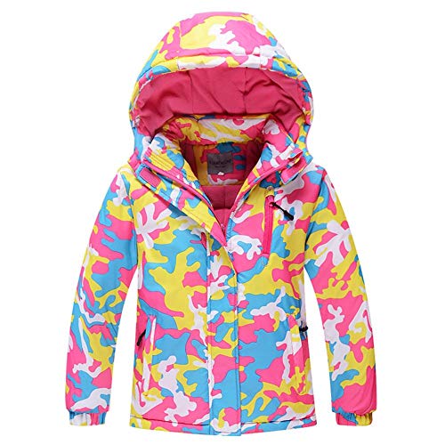 Image of Girls /Boys Snowsuits Hooded Insulated Windproof Winer Coats Ski Jacket Snow Pants Set