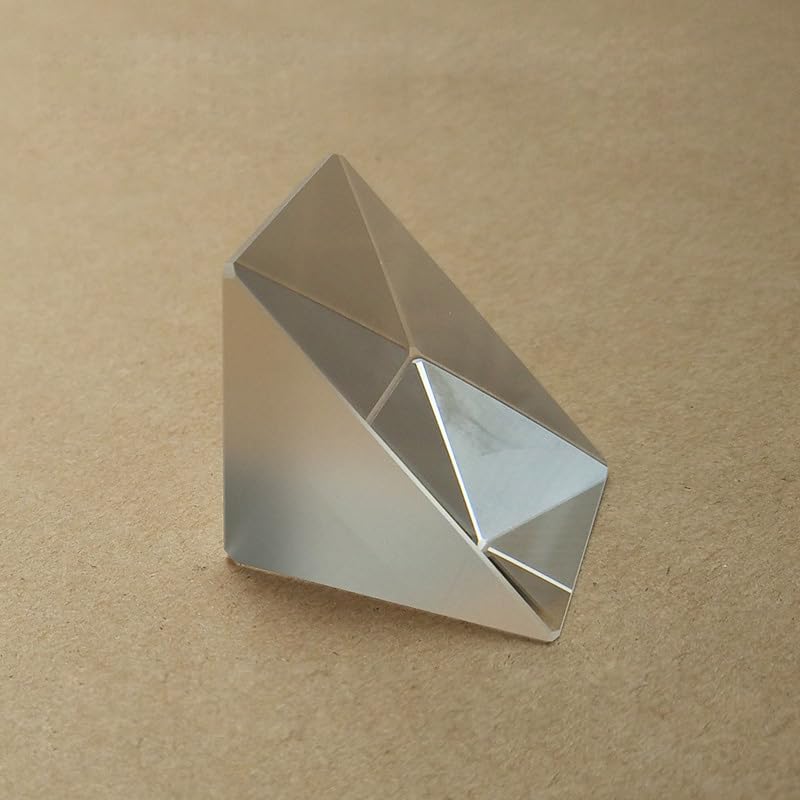 Generic Southst 1pc 8x8x8mm K9 Glass Right Angle Prism Optics Experiment Triangular Prisms Optical Experimental Instrument Triangle Prisma