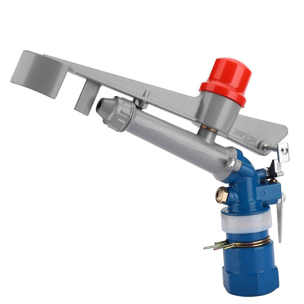 Aspersor de riego de 1 pulgada, rociador de agua para jardín, aspersor de riego para granja agrícola, rociador de riego giratorio de 360 ​​° para áreas grandes